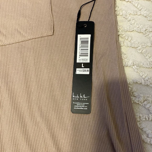 Nicole Miller 2 piece pajama set, brand new.  Inseam 30 , lightweight and soft. - Picture 7 of 7